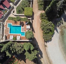 7 Bedroom Extensive Beachfront Villa with Heated Pool in Supetar, Brac Island, Sleeps 14